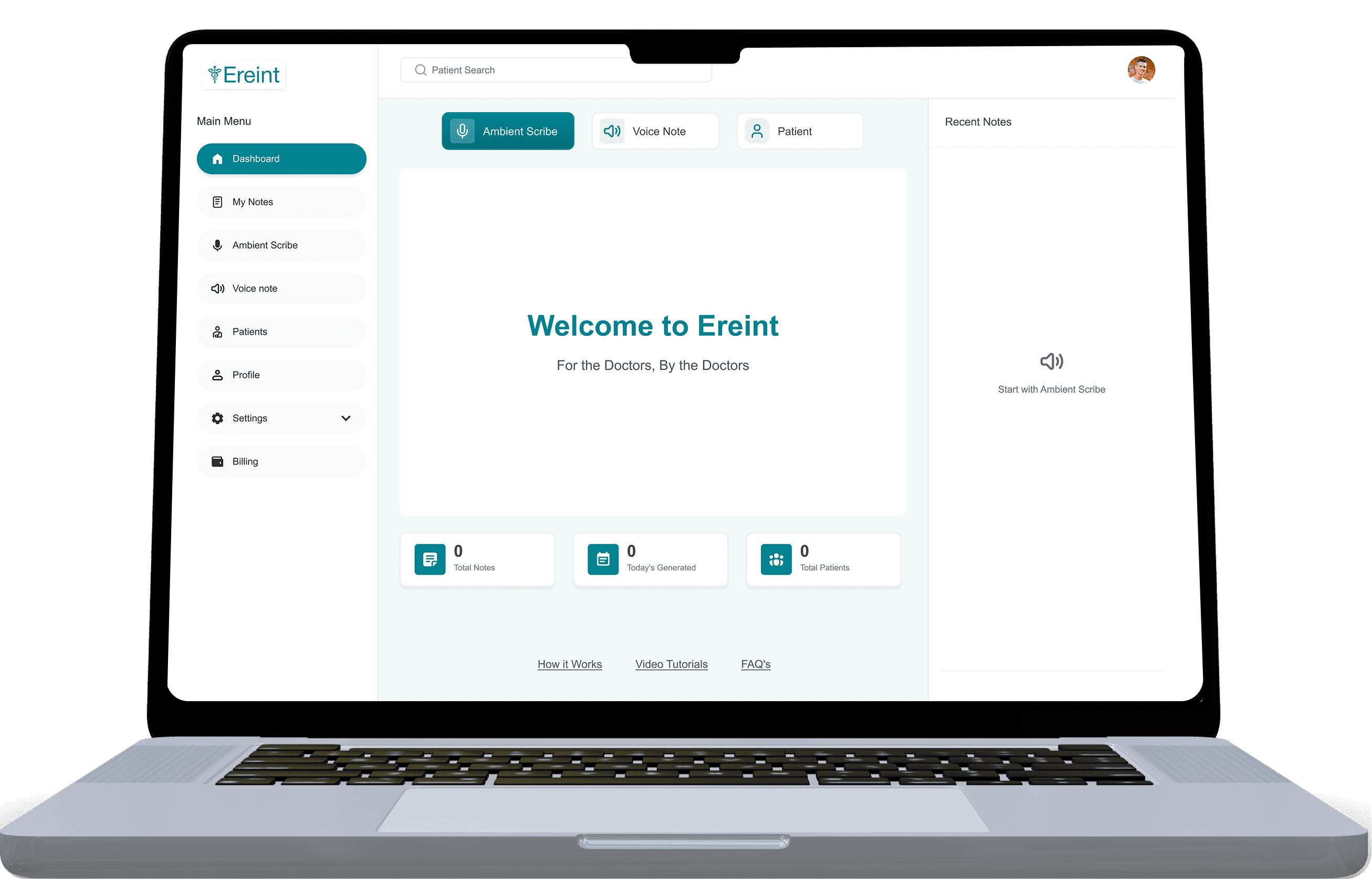 Ereint product screenshot